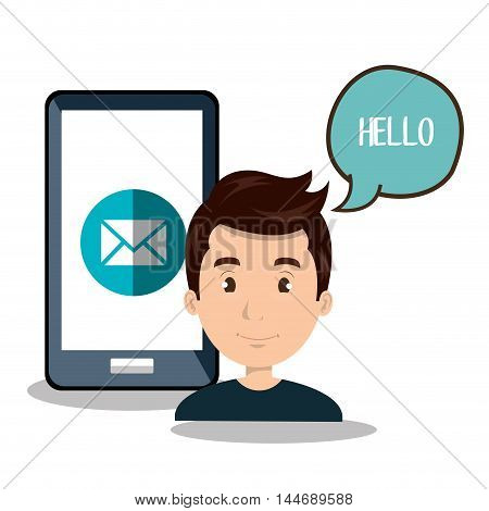 internet communication technology isolated icon vector illustration design
