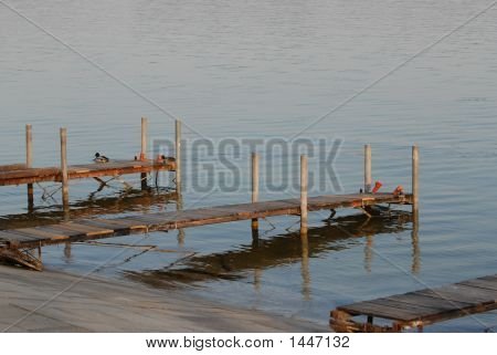 Anlagte fortovet på Chiemsee