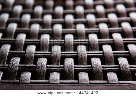 Woven Plastic Artificial Wicker Texture Wood Fake