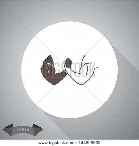 Arm Wrestling sport vector icon for web and mobile