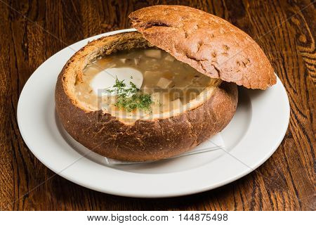 Soup in a Bread Bowl
