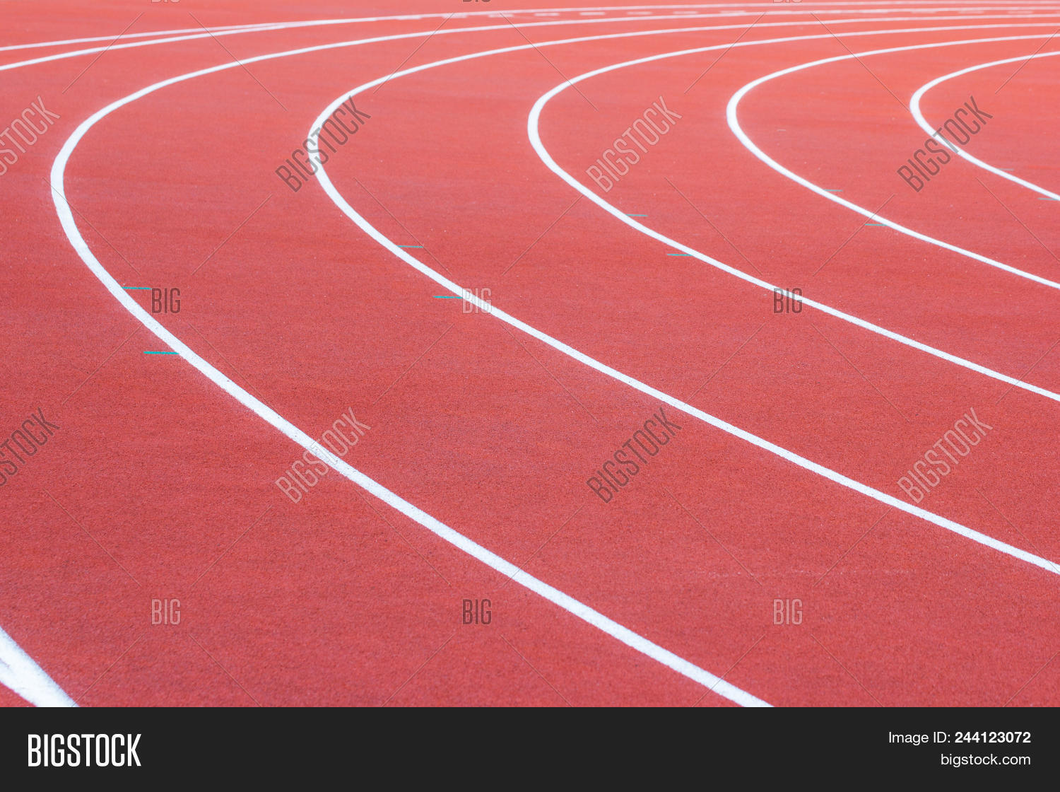 Red Running Track Image & Photo (Free Trial) | Bigstock