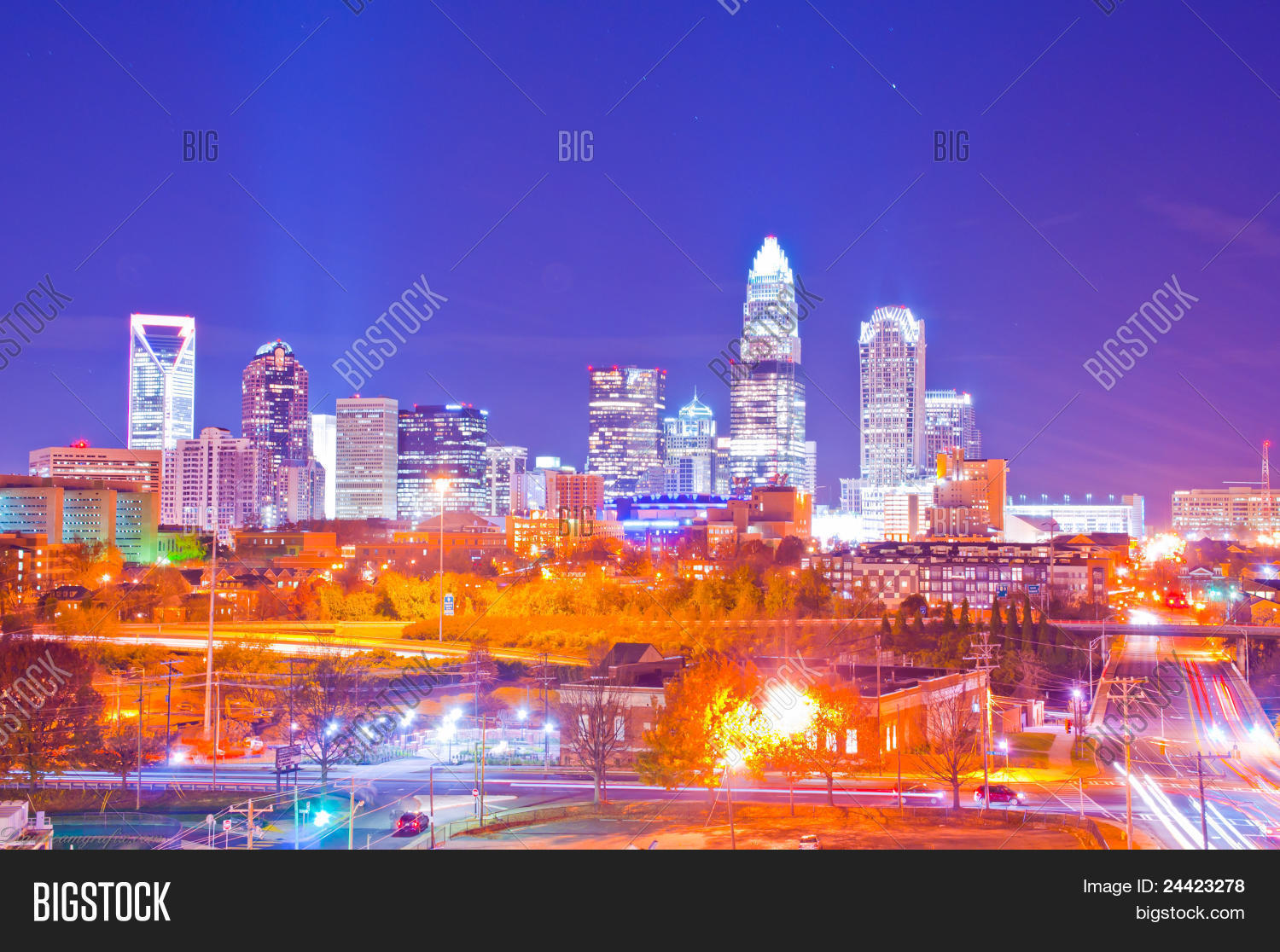 Charlotte Skyline Image & Photo (Free Trial) Bigstock