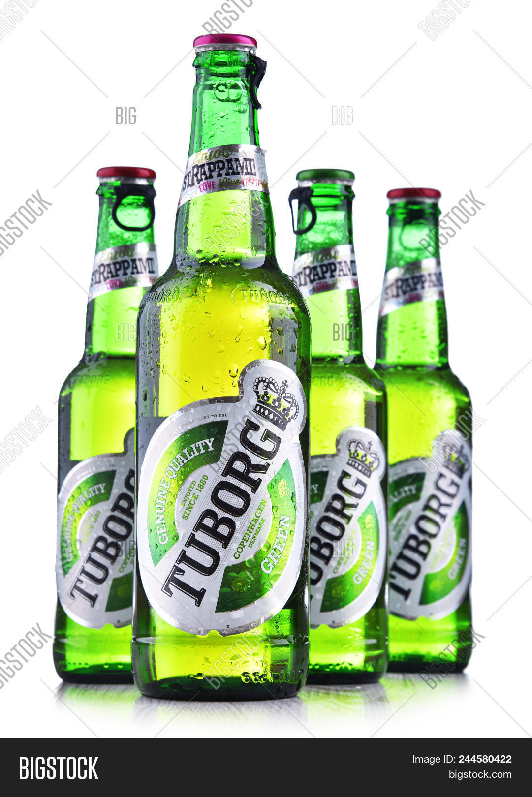 Bottles Tuborg Beer Image Photo Free Trial Bigstock