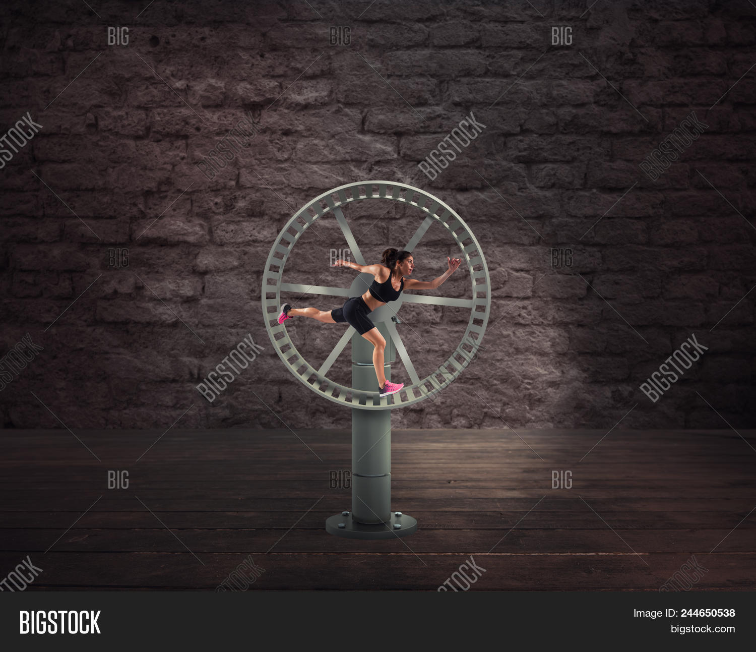 Athletic Woman Runs Image Photo Free Trial Bigstock