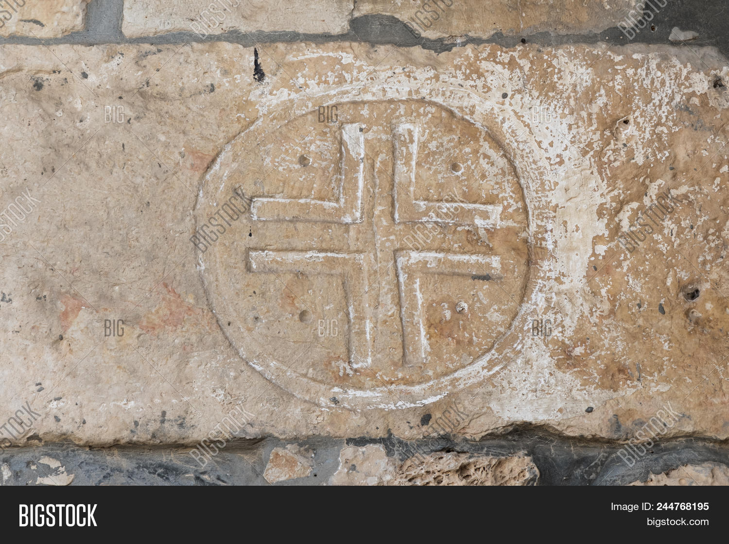 Cross Carved On Stone Image & Photo (Free Trial) Bigstock