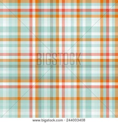 Vector Seamless Texture. Chequered Colorful Cute Background