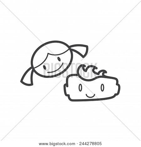 Kid Icon Symbol Child Design Set Joy Happy Friends Smile