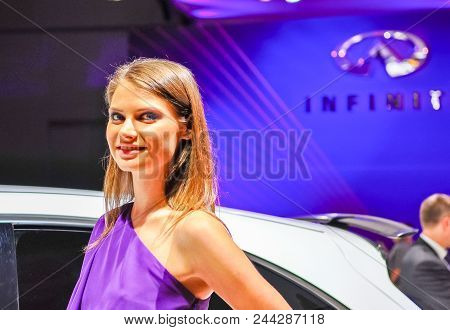 Russia, Moscow, Expocentre, 29 August - 9 September 2012: Motor Show Girls At 4Th Moscow Internation