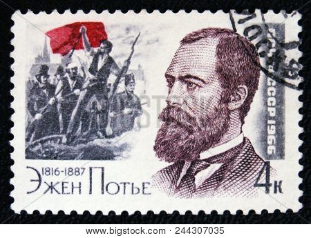 Moscow, Russia - January 7, 2017: A Stamp Printed In Ussr Devoted To French Revolutionary Socialist,