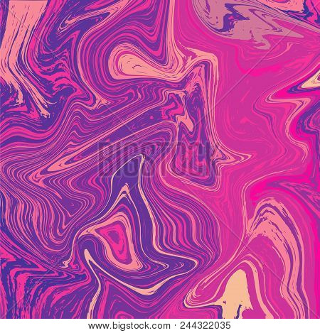 Marble Texture Background. Ink Tile. Stock Vector