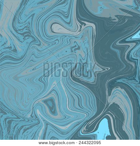 Marble Texture Background. Ink Tile. Stock Vector