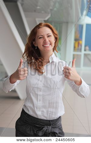 Business-naisen muotokuva