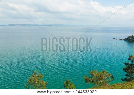 Ocean View. Nature Background With Nobody. Morgat, Crozon Peninsula, Brittany, France.