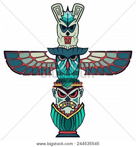 Art Spirit Being Shamane Totem Animals Vector