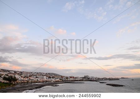 View Of Playa De Fanabe Adeje Tenerife, Canary Islands, Spain