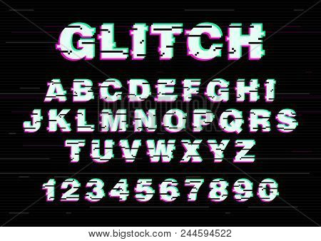 Latin Font Or English Alphabet Written With Creative Font. Letters Arranged In Alphabetical Order An