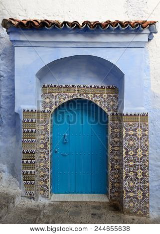 Blue Old City (medina) Of Chefchaouen City In Morocco, Africa