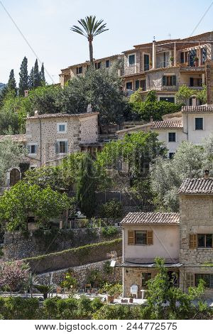 Deia,spain-april 15,2013: Village View Of Deia, Mallorca Island.