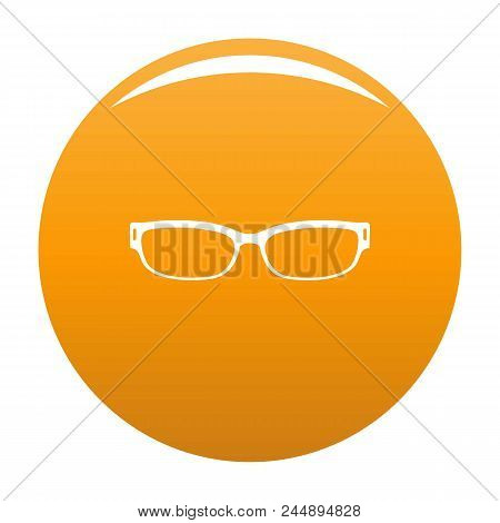 Reading Glasses Icon. Simple Illustration Of Reading Glasses Vector Icon For Any Design Orange