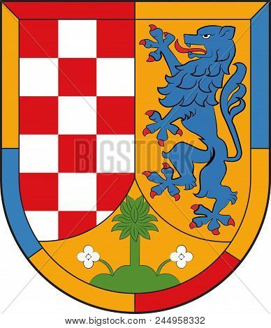 Coat Of Arms Of Baumholder Is A Municipality In The District Of Birkenfeld, In Rhineland-palatinate,