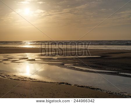 the beach of juist in the german North sea