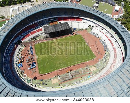 Aerial View Seoul Olympic Park, South Korea. The Stadiums Are Built For The 1988 Summer Olympics And