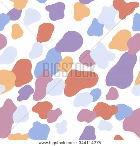 Abstract Color Splash Background. Ready For Your Dedign Project. Red, Blue, Orange, Purple Spots On 