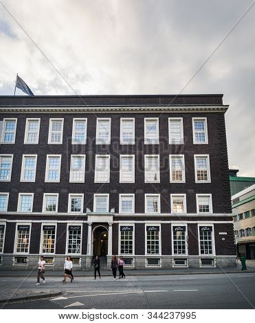 Bergen, Norway - August 1, 2018: Famous Mrs Capone Clothing Store On Christies Gate In The Historic 