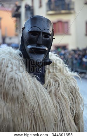 Detail Of Some Traditional Masks Of Sardinia