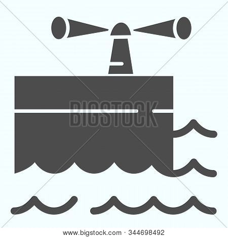 Port Solid Icon. Dock Vector Illustration Isolated On White. Dockside Glyph Style Design, Designed F