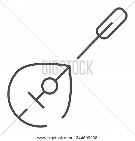 Domra Thin Line Icon. Folk Instrument Vector Illustration Isolated On White. Musical Instrument Outl