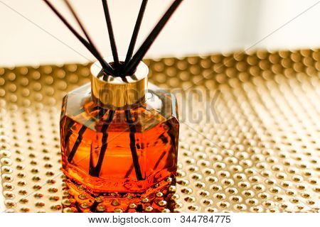 Home Fragrance Bottle, European Luxury House Decor And Interior Design Details