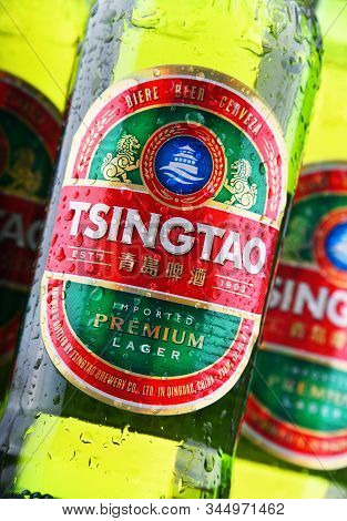 Tree Bottles Of Tsingtao Beer