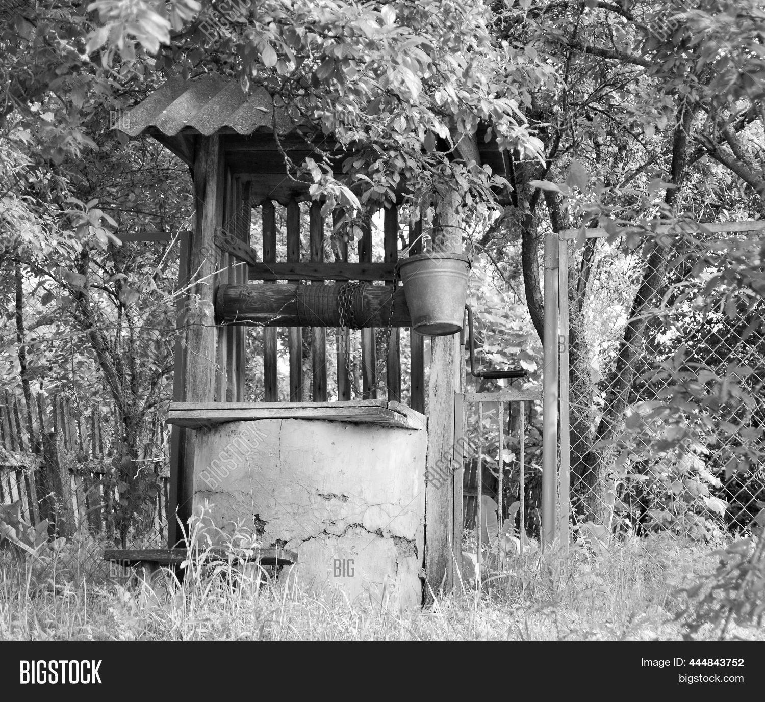 Old Well Iron Bucket Image & Photo (Free Trial) Bigstock