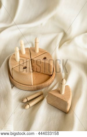 Wooden Handmade Toy For Toddlers Cake For Development Motor Skills