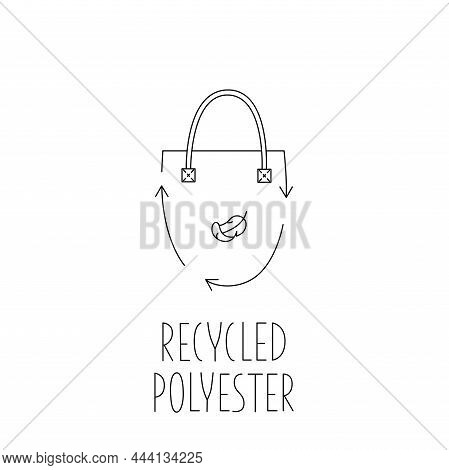 Made From 100 Recycled Polyester - Concept For Sustainable Shopper Bag, Eco Friendly Fabric, Clothin