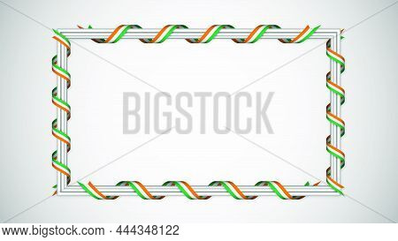 Eps10 Vector Patriotic Background With Ivorycoast Flag Colors. An Element Of Impact For The Use You 