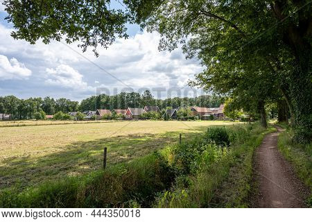 Winterswijk-woold, July 25, 2021. View Of The Woold Hamlet Near The Municipality Of Winterswijk