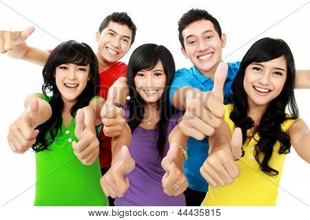 Happy Friends sorridente eccitato