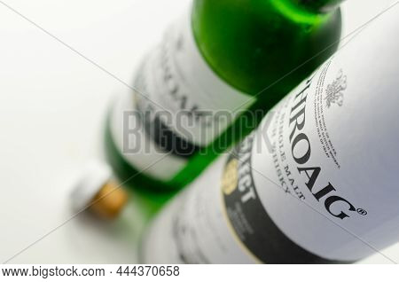 London, United Kingdom - October 30, 2021 Bottle Of Laphroaig Select, Single Malt Scotch Matured In 