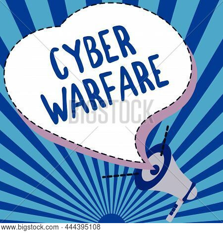 Inspiration Showing Sign Cyber Warfare. Business Approach Virtual War Hackers System Attacks Digital