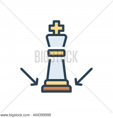 Color Illustration Icon For To Bottom Surface Base Level Underside Lowest-part Plication Plica
