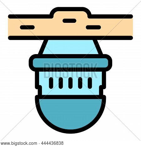 Circulator Pump Icon. Outline Circulator Pump Vector Icon Color Flat Isolated