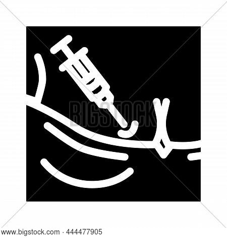Mesotherapy Rejuvenation Zones Glyph Icon Vector. Mesotherapy Rejuvenation Zones Sign. Isolated Cont