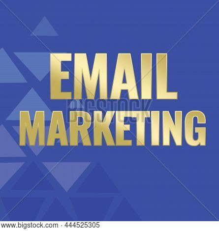 Conceptual Display Email Marketing. Business Showcase Sending A Commercial Message To A Group Of Sho