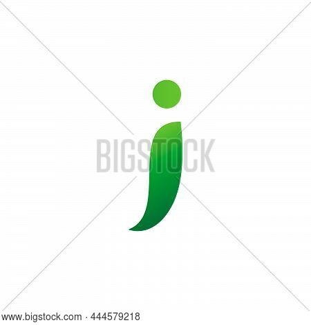 Letter J Alphabet Natural Green Icons - J Leaf Logo