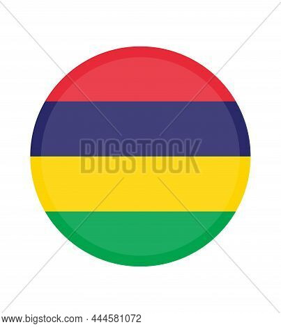 National Mauritius Flag, Official Colors And Proportion Correctly. National Mauritius Flag. Vector I