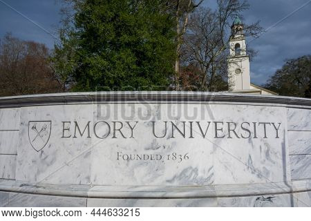 December 29, 2021 - Atlanta, Georgia, USA: Emory University is a private research university in Atlanta, Georgia, US.
