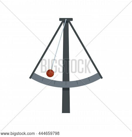 Metronome Gravity Icon. Flat Illustration Of Metronome Gravity Vector Icon Isolated On White Backgro